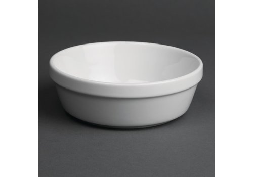  Olympia Plats à gratin ronds blancs | 137mm | Lot de 6 