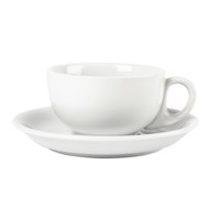 Soucoupes pour tasses à cappuccino blanches | Lot de 12