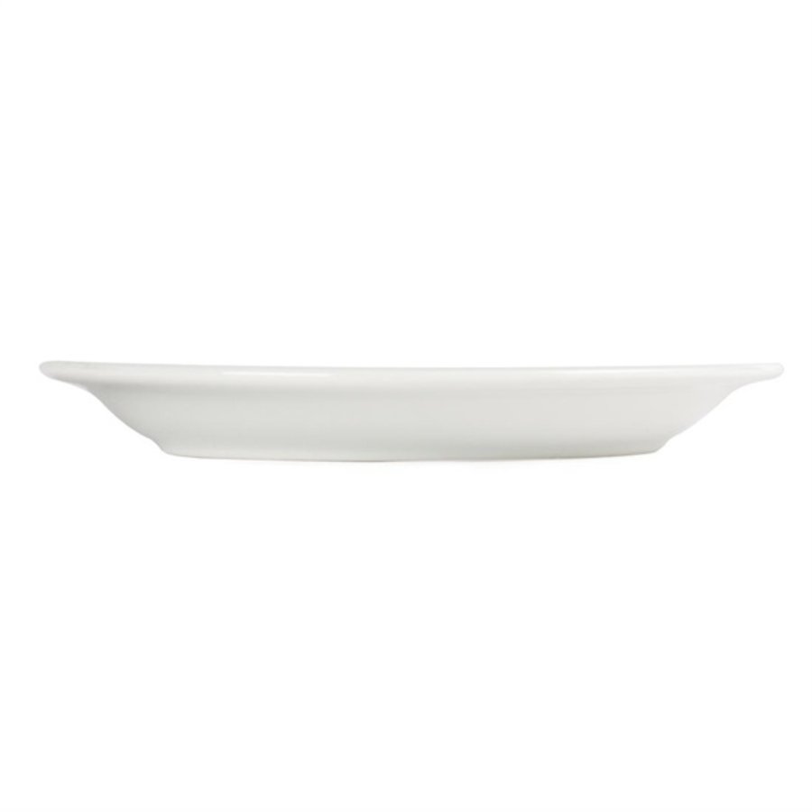 Assiettes à bord étroit blanches 202mm l Lot de 12