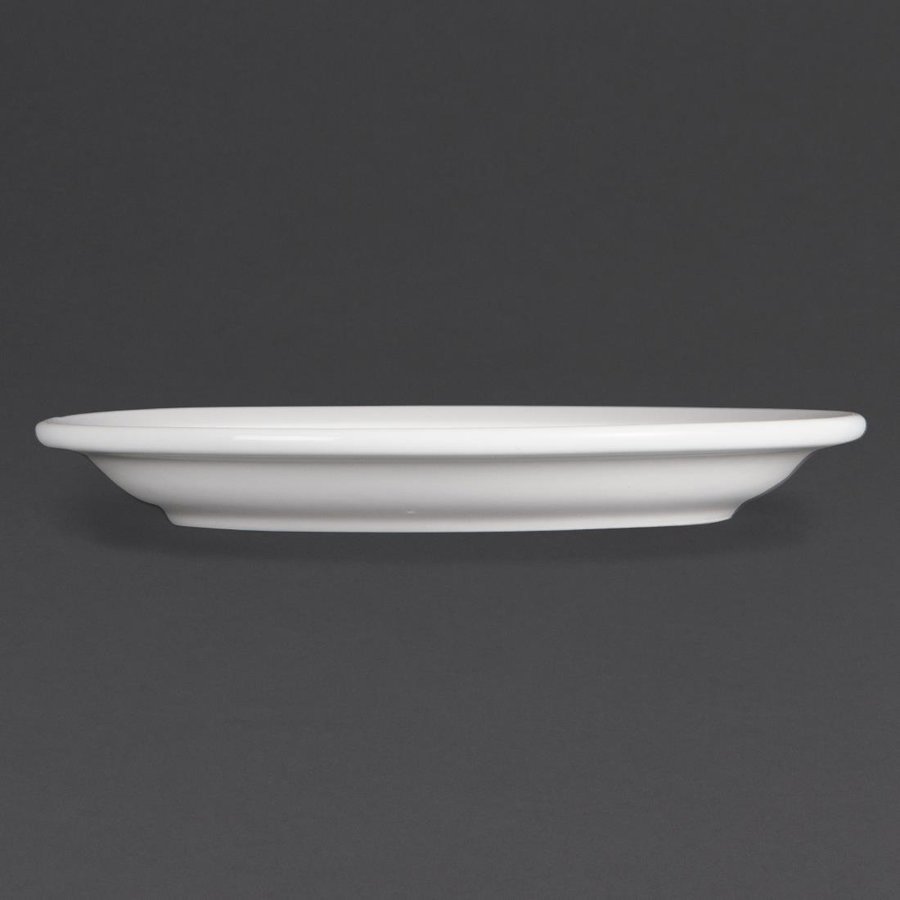 Assiettes à bord étroit blanches | 150mm | Lot de 12