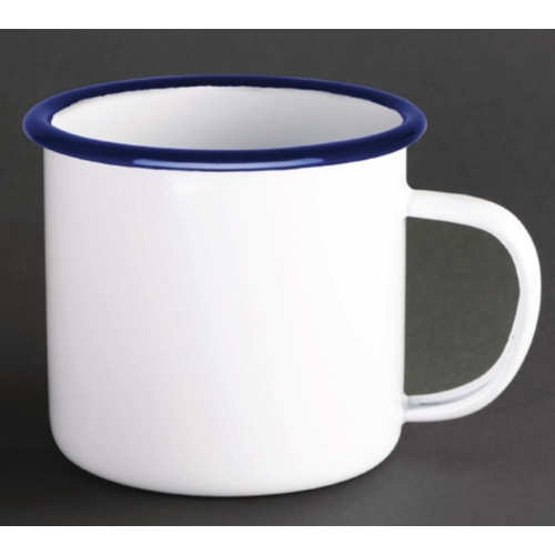  Olympia Grand mug à soupe en acier émaillé 670ml | Lot de 6 