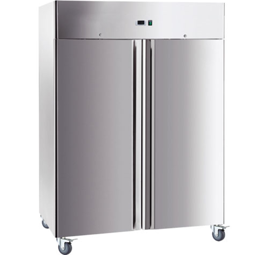  ProChef Armoire Réfrigérée positive en Inox 2 Portes sur roues 1480x810x2010mm 