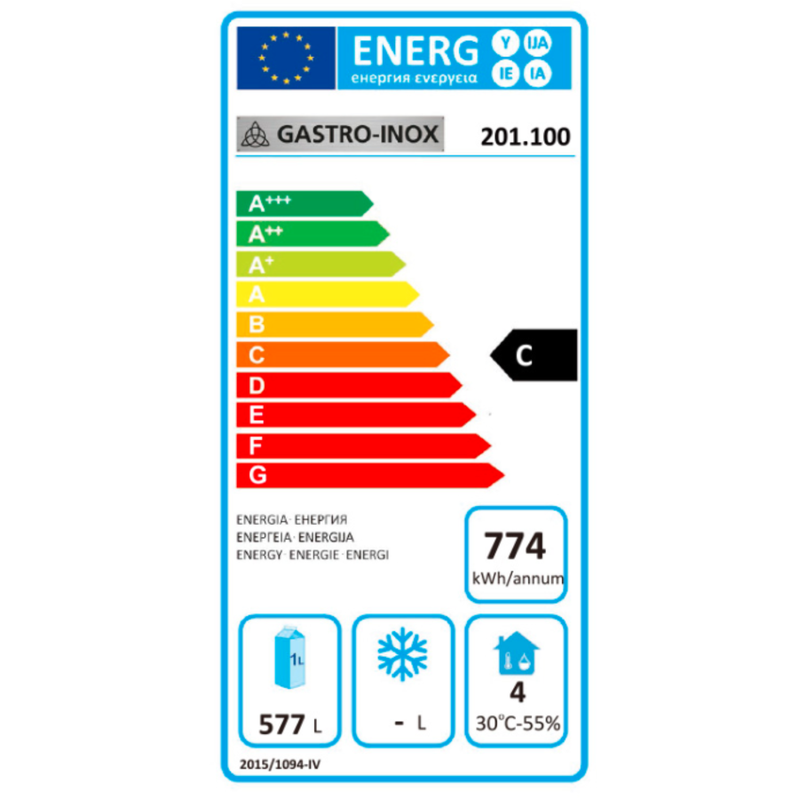 Congélateur inox Gastro-Inox 600 litres - ProChef