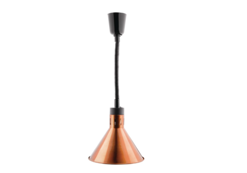  Buffalo Lampe chauffante conique | rétractable | finition cuivre 
