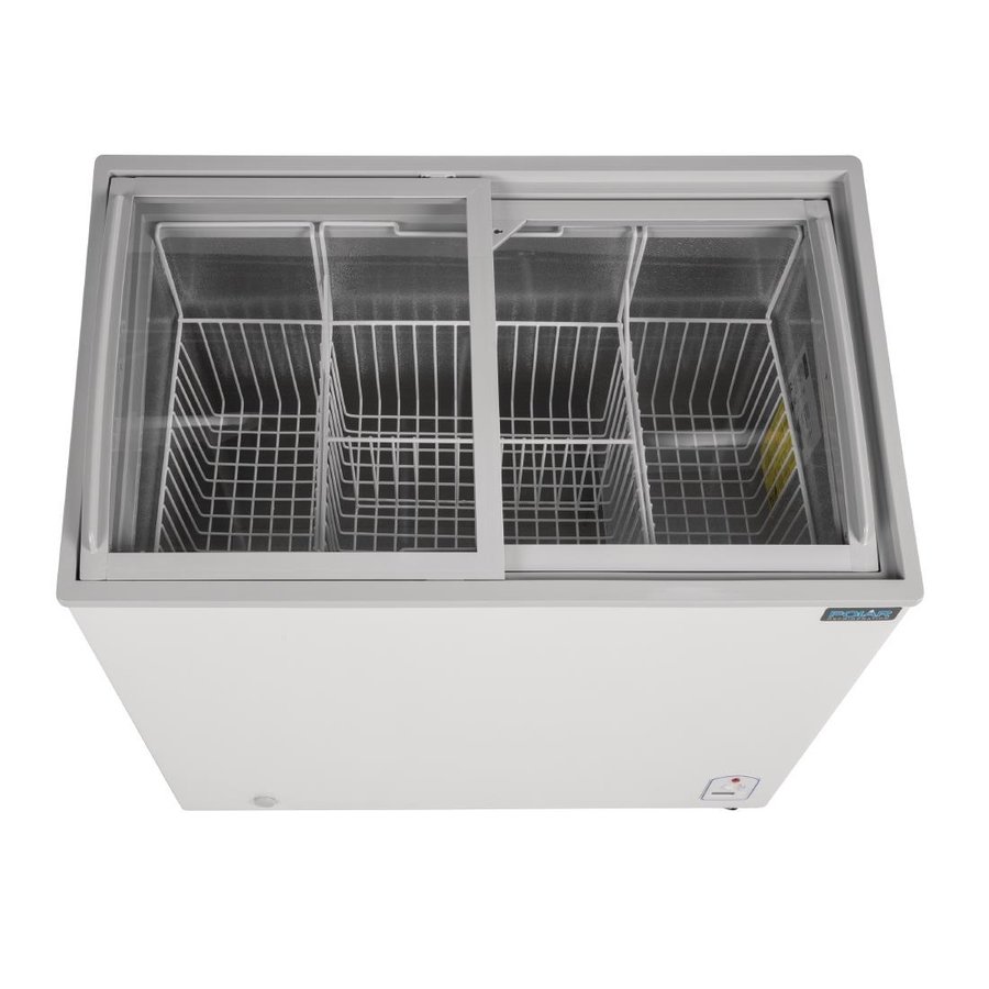 Congélateur Coffre avec Couvercle Inox Polar 385L - Equipementpro