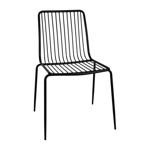  Bolero Chaises en fils d'acier 830(H)x520(L)x545(P) mm Lot de 4 