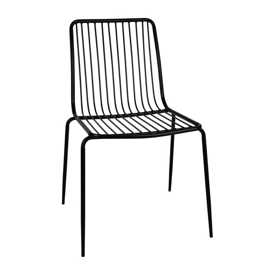 Chaises en fils d'acier 830(H)x520(L)x545(P) mm Lot de 4