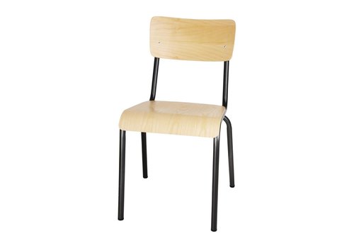  Bolero Chaises avec assise et dossier en bois 470(H)x385(L)x385(P) mm Lot de 4 