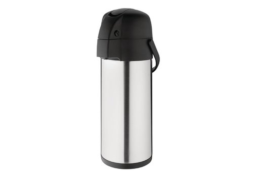  Olympia Bouteille Isotherme à Pompe Inox | 4L 