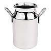 Olympia  Mini bidon à lait inox taille moyenne 8(H)x7,5(L)x5(P) cm