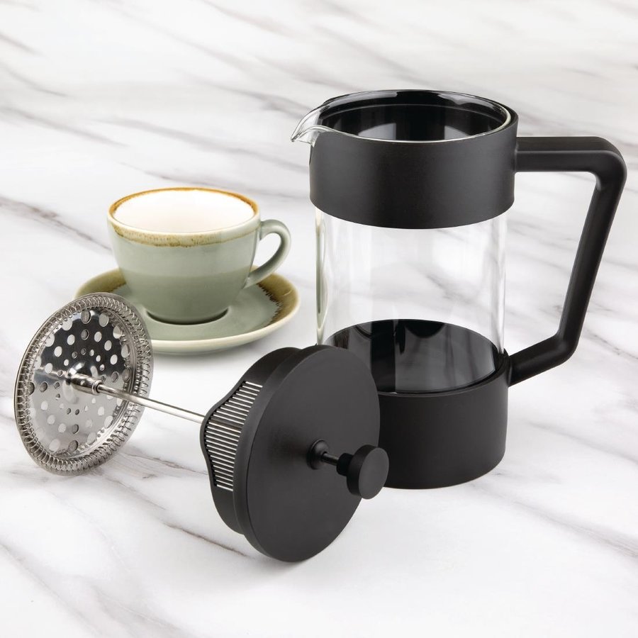 Cafetière à piston | noire | 8 tasses