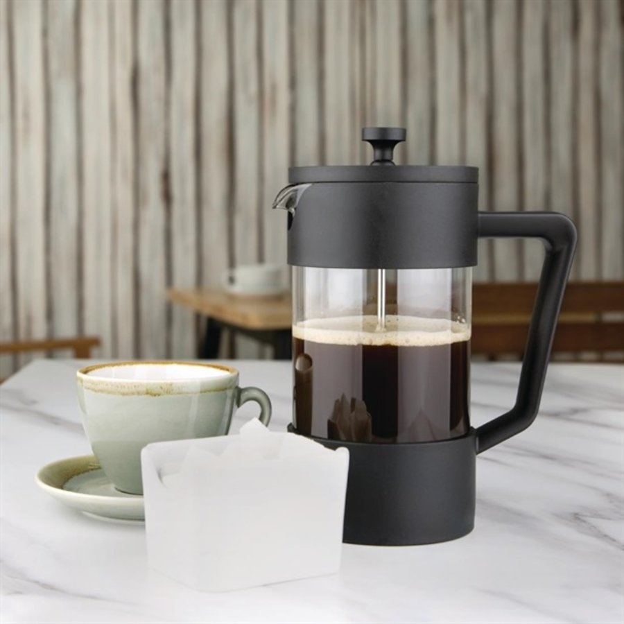 Cafetière à piston | noire | 8 tasses