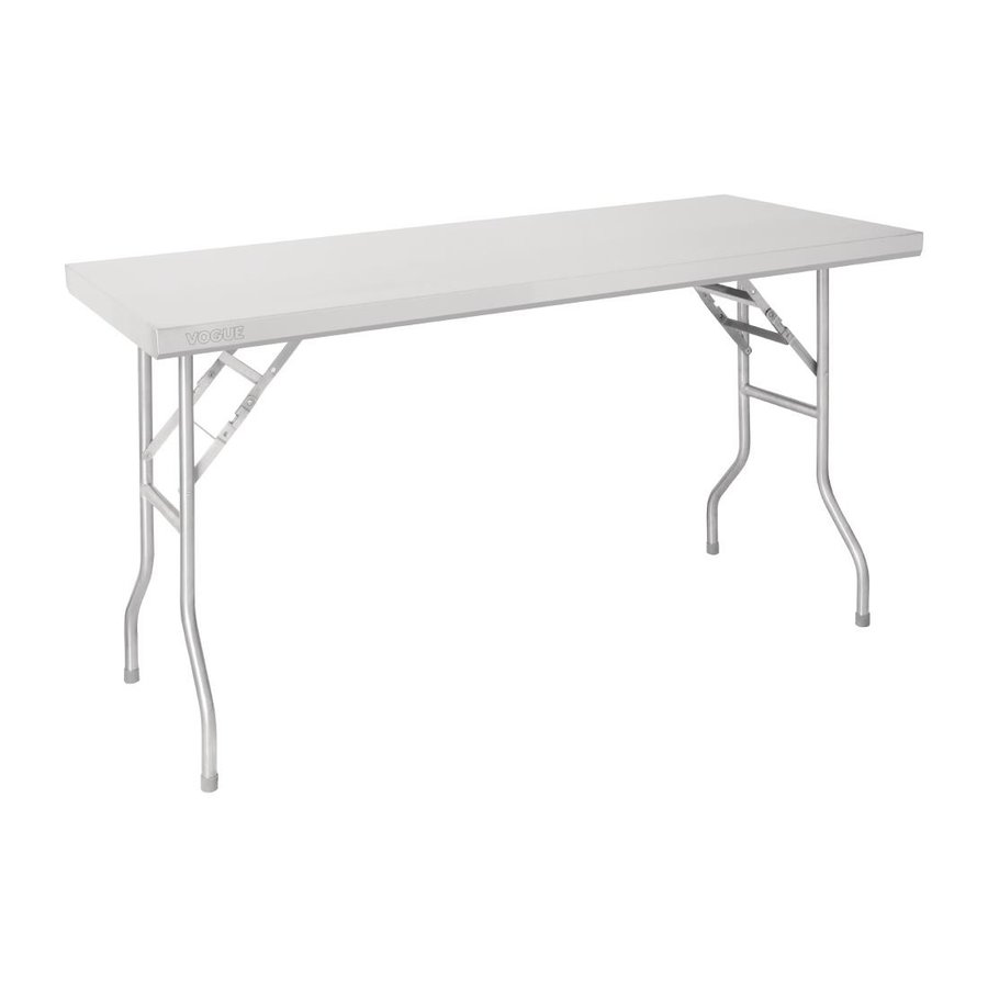 Table de travail pliante inox | 1220x610x780mm