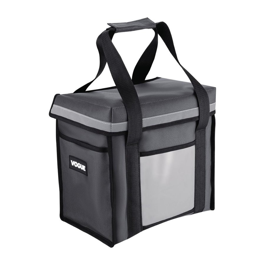 Sac de livraison isotherme chargement par le haut | gris | 330 x 230 x 330 mm