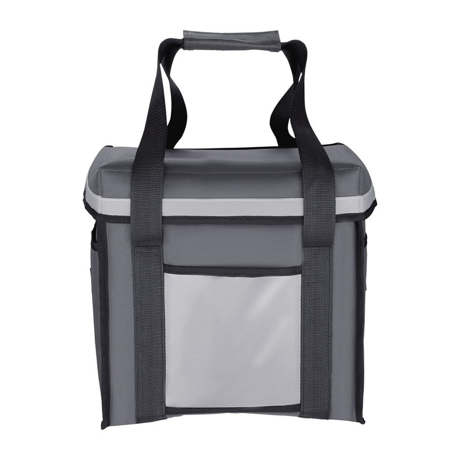 Sac de livraison isotherme chargement par le haut | gris | 330 x 230 x 330 mm