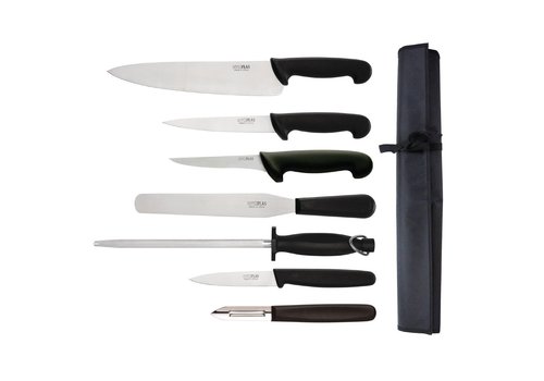  Hygiplas Ensemble de 7 couteaux pour débutants avec couteau de cuisinier 265mm et étui 