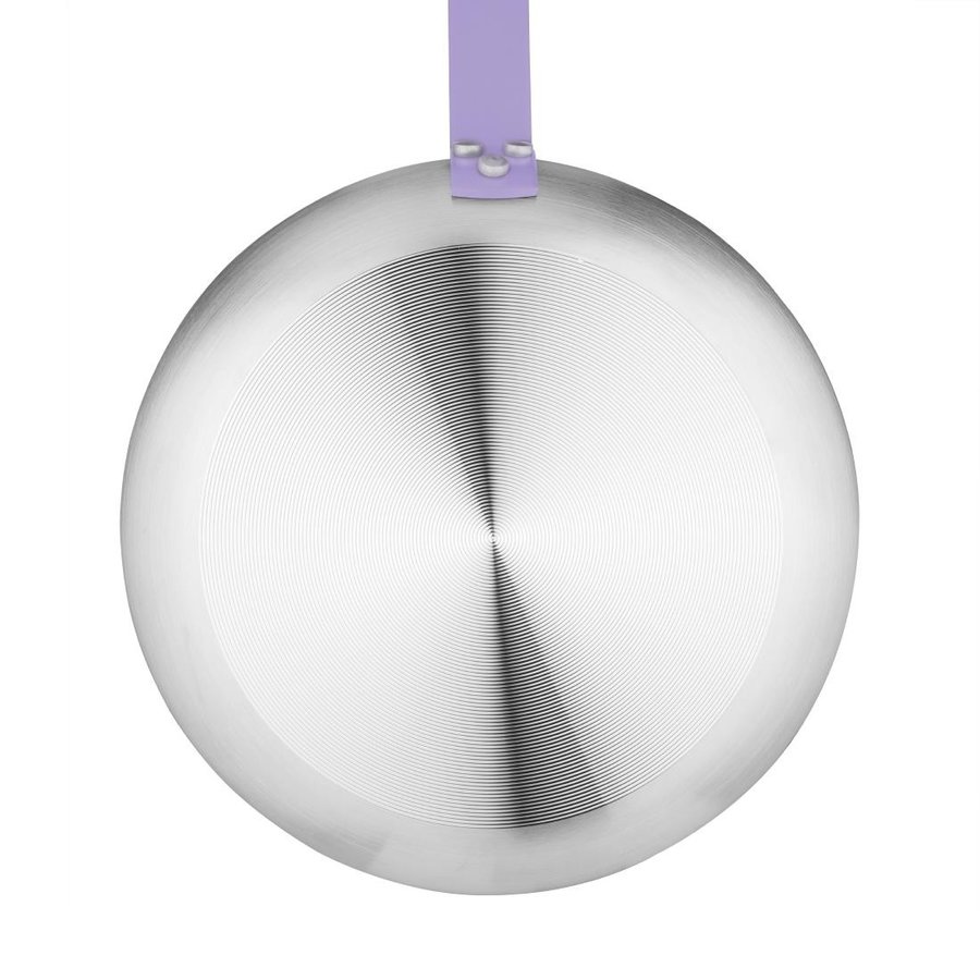 Poêle aluminium antiadhésive Teflon Platinum Plus avec manche violet 35(H)x200(Ø) mm
