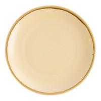 Assiette plate ronde couleur sable l 280mm l Lot de 4