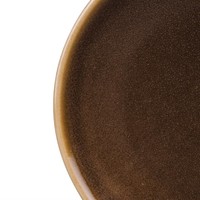 Assiettes plates rondes écorce | 178mm | lot de 6