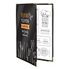 Securit Protège-menus Crystal A4 double | lot de 3