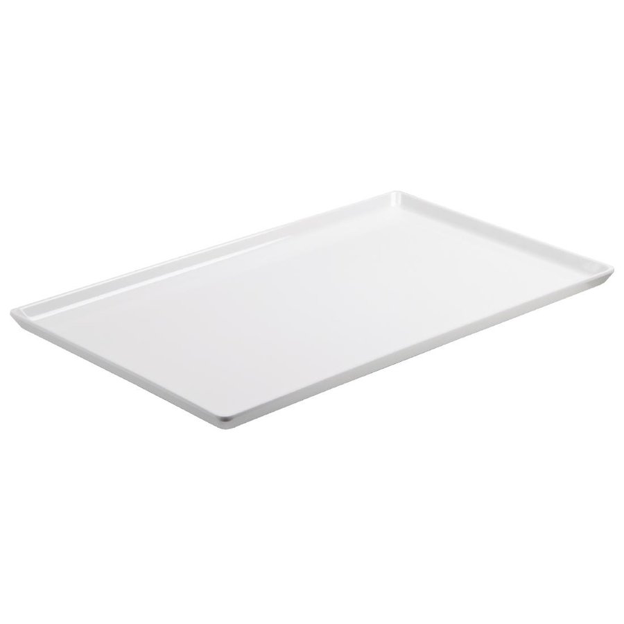 Plateau en mélamine Float blanc GN1/1