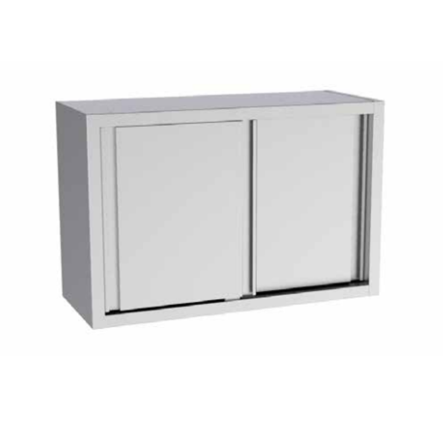 Armoire murale en inox avec portes coulissantes 400mm