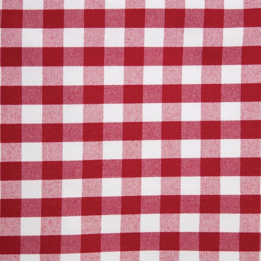 Nappe carrée à carreaux rouges en polyester Mitre Comfort Gingham | plusieurs tailles