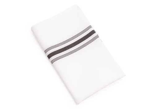  ProChef Serviettes de table bistro avec rayures noires x10 