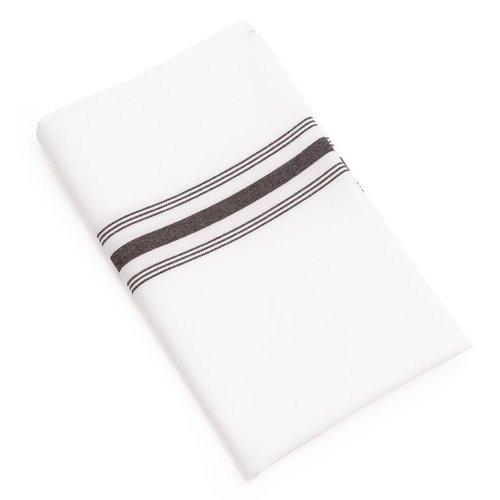  ProChef Serviettes de table bistro avec rayures noires x10 