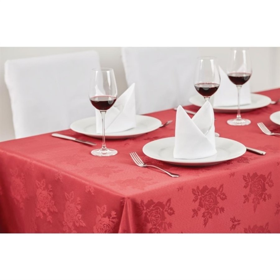 Serviettes bordeaux en polyester Roslin Mitre Luxury Traditions