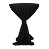 ProChef Housse de table Party noire polyester d'un diamètre de 80 - 90 cm