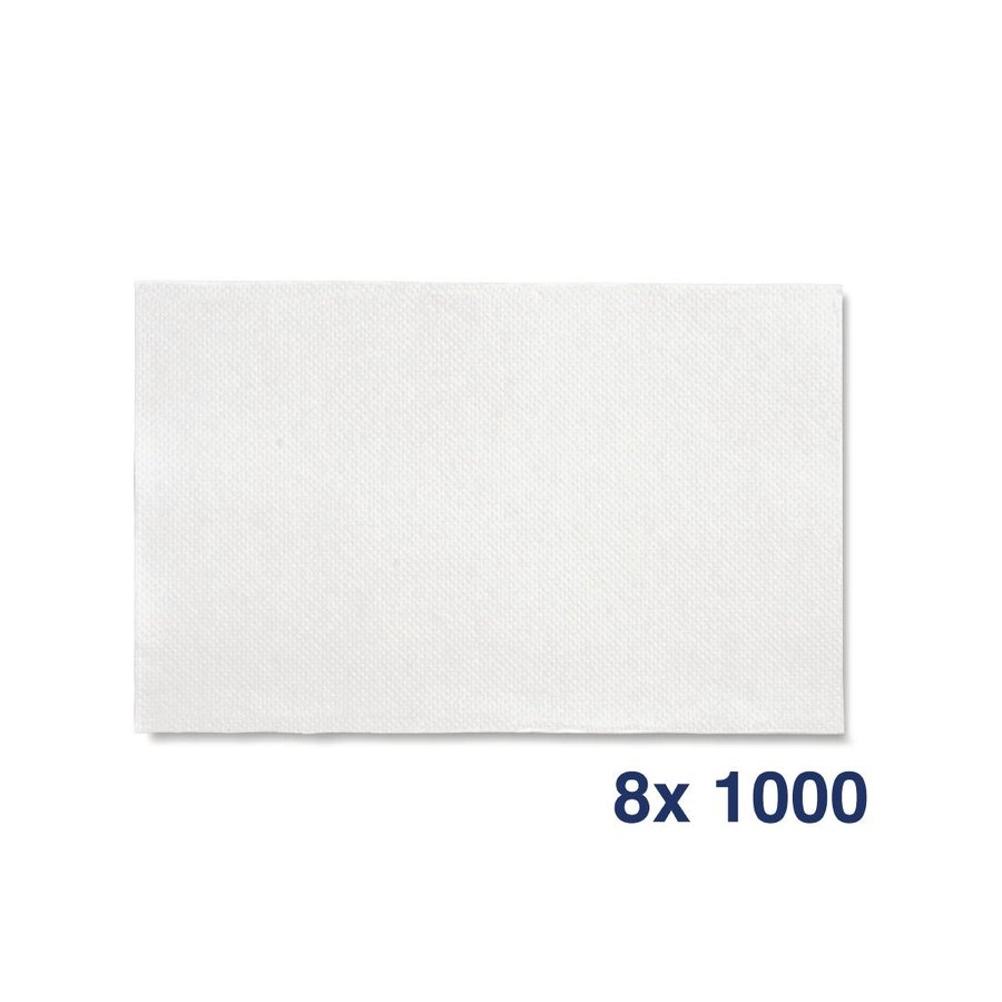 Serviettes blanches pour distributeur Tork Xpressnap 559(H) x 404(L) x 353(P) mm