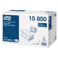 Serviettes blanches pour distributeur Tork Xpressnap 559(H) x 404(L) x 353(P) mm