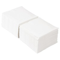 Serviettes cocktail blanches en papier