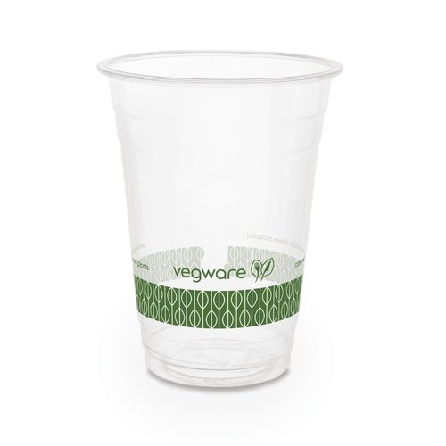  ProChef Gobelets en PLA compostables transparents pour boissons froides Vegware 454ml | 123 x 96mm (Lot de 1000) 