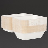 Barquettes en bagasse Recyclable | 66 x 182 x 135mm 250 unités