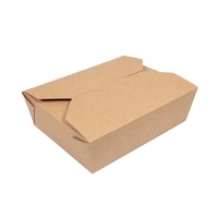 Cartons alimentaires compostables refermables 1,05L | 51x15x12cm (lot de 150)