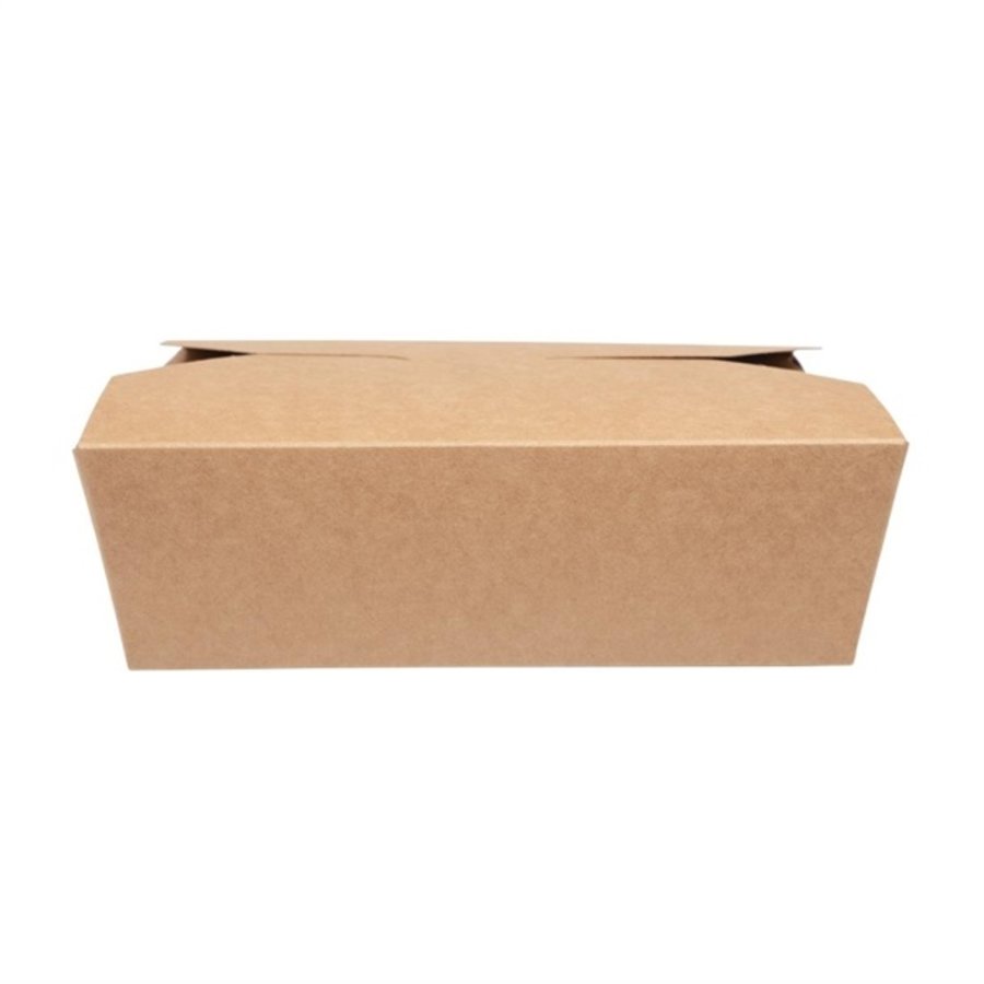 Cartons alimentaires compostables refermables 1,05L | 51x15x12cm (lot de 150)