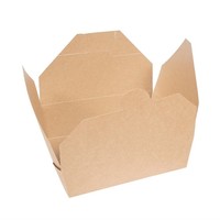 Cartons alimentaires compostables refermables 1,05L | 51x15x12cm (lot de 150)