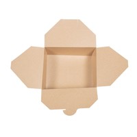 Cartons alimentaires compostables refermables 1,05L | 51x15x12cm (lot de 150)