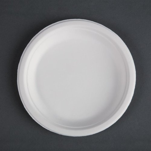  ProChef Assiettes en bagasse blanches compostables Fiesta Compostable 17,9 cm | Lot de 50 