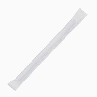 Pailles agitateurs compostables en papier emballées individuellement Fiesta Compostable noires | 140 x 5mm (lot de 250)