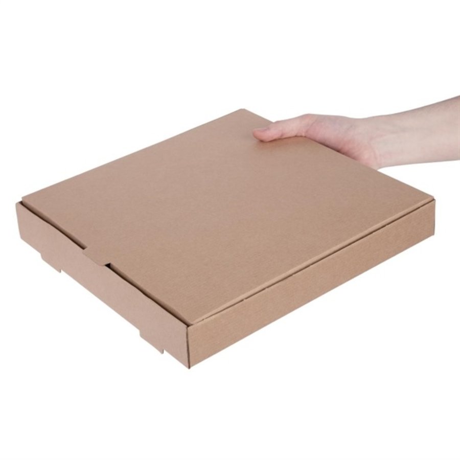 Cartons à pizza kraft | 46 x 311 x 311mm (lot de 100)