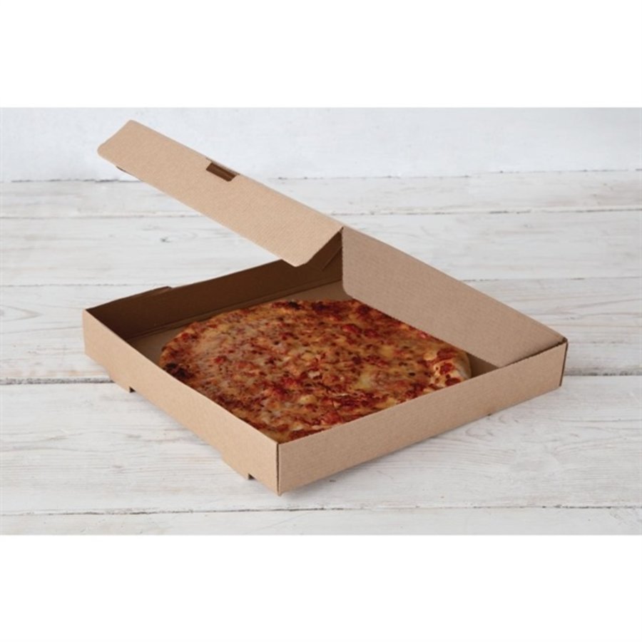 Cartons à pizza kraft | 46 x 311 x 311mm (lot de 100)