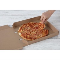 Cartons à pizza kraft | 46 x 311 x 311mm (lot de 100)