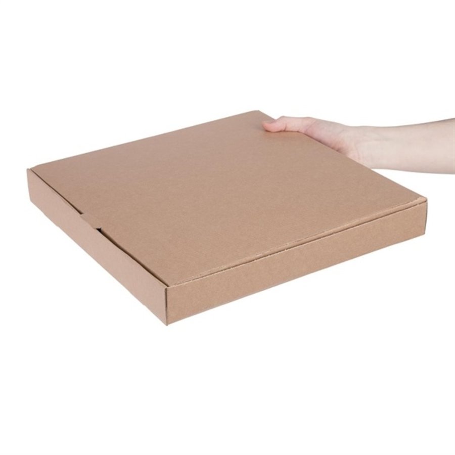Cartons à pizza kraft | 45 x 358 x 358mm (lot de 50)