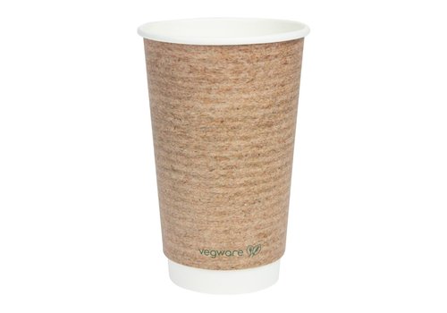  ProChef Gobelets boissons chaudes double paroi compostables Vegware 455 ml | 135 x 89mm (lot de 400) 