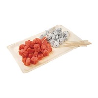 Mini brochettes en bambou biodégradable Fiesta 90mm | Lot de 100