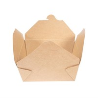 Boîtes alimentaires en carton compostable Vegware 1300ml | 64 x 152 x 120mm(lot de 180)