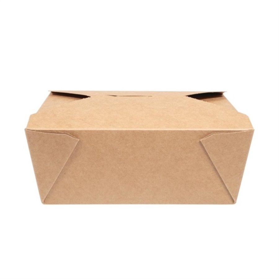 Boîtes alimentaires en carton compostable Vegware 1300ml | 64 x 152 x 120mm(lot de 180)
